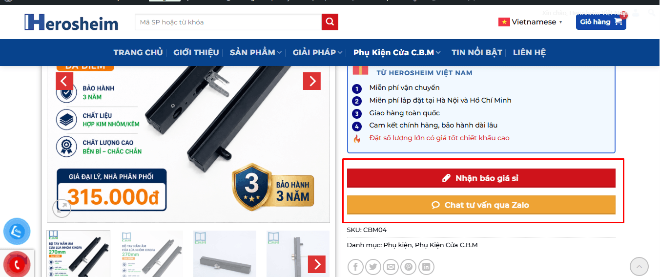 Đăng ký đại lý Herosheim